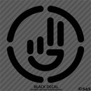 Simplistic Hand Wave Vinyl Decal