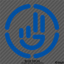 Simplistic Hand Wave Vinyl Decal
