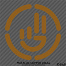 Simplistic Hand Wave Vinyl Decal