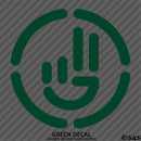Simplistic Hand Wave Vinyl Decal