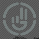 Simplistic Hand Wave Vinyl Decal