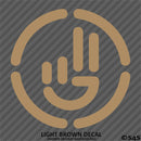 Simplistic Hand Wave Vinyl Decal