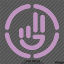 Simplistic Hand Wave Vinyl Decal