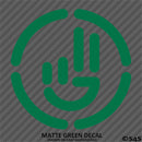Simplistic Hand Wave Vinyl Decal