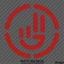 Simplistic Hand Wave Vinyl Decal