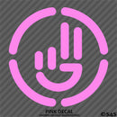 Simplistic Hand Wave Vinyl Decal
