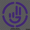 Simplistic Hand Wave Vinyl Decal