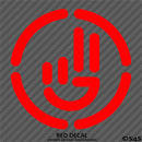 Simplistic Hand Wave Vinyl Decal
