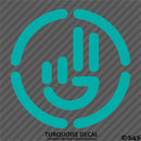 Simplistic Hand Wave Vinyl Decal