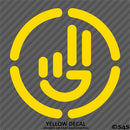 Simplistic Hand Wave Vinyl Decal