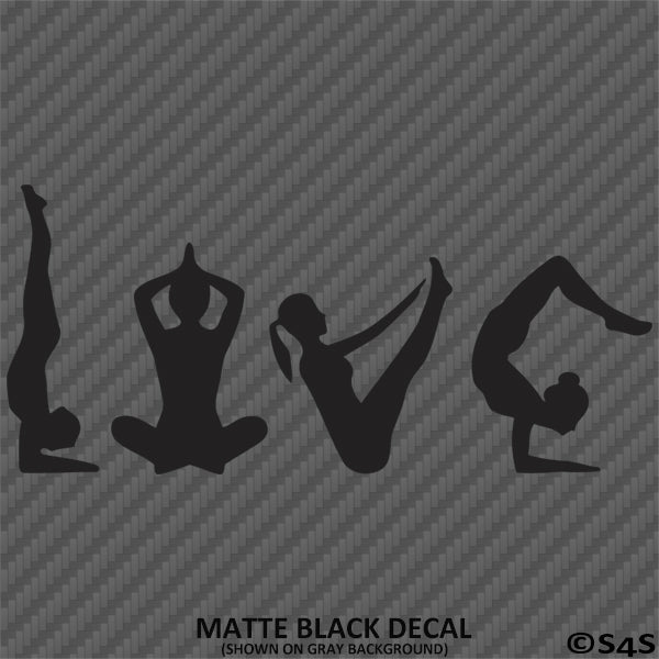 Yoga Love Namaste Spiritual Vinyl Decal