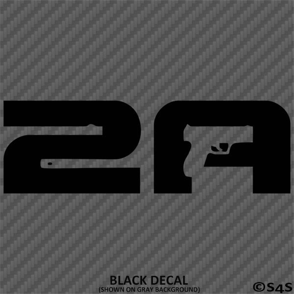 2A Rifle/Pistol 2nd Amendment Firearms Vinyl Decal