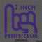 2 Inch Penis Club Funny Adult Vinyl Decal