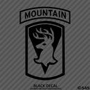 86th Infantry Brigade Army Mountain Combart Military Vinyl Decal - S4S Designs