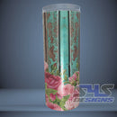 20oz. Stainless Steel Drink Tumbler - Floral Design 1