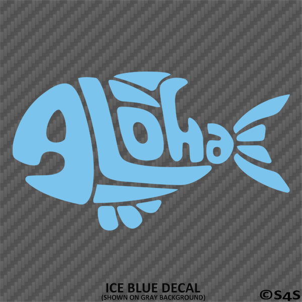 Hawaiian Fish Aloha Vinyl Decal