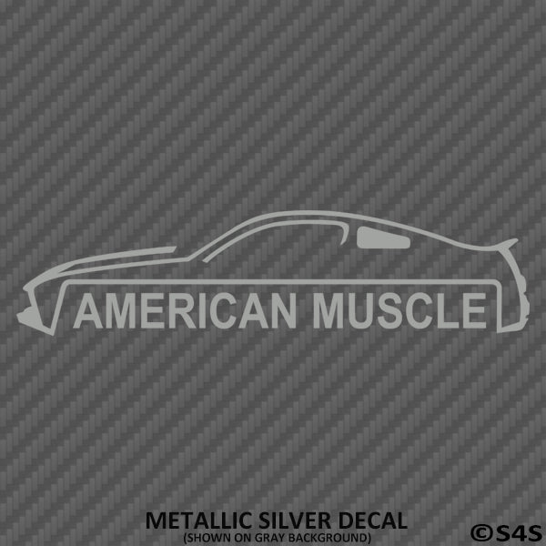 American Muscle Mustang Silhouette Vinyl Decal - S4S Designs
