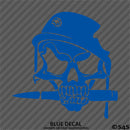 Military Skull Biting Bullet US Army Vinyl Decal