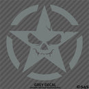 For Jeep: Army Star With Evil Face Vinyl Decal