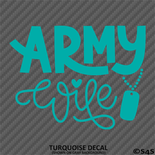 Army Wife Military Vinyl Decal