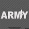 Army With Soldier Silhouette US Military Vinyl Decal