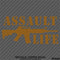 Assault Life Rifle Firearms 2nd Amendment Vinyl Decal