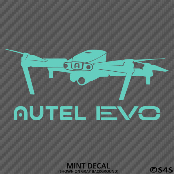 Autel EVO Drone Silhouette Vinyl Decal - S4S Designs