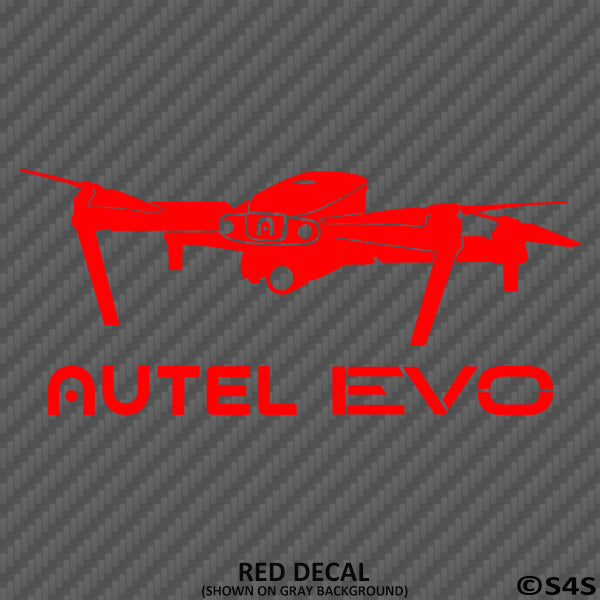 Autel EVO Drone Silhouette Vinyl Decal - S4S Designs