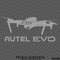 Autel EVO Drone Silhouette Vinyl Decal - S4S Designs
