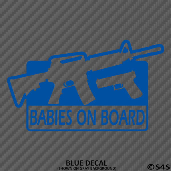Babies On Board Pro Gun 2A Vinyl Decal - S4S Designs