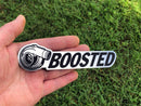 "Boosted" Turbo Acrylic Badge Brushed Nickel/Black - S4S Designs