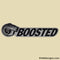 "Boosted" Turbo Acrylic Badge Brushed Nickel/Black - S4S Designs