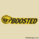 "Boosted" Turbo Acrylic Badge Yellow/Black - S4S Designs