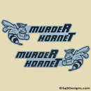 "Murder Hornet" Acrylic Badge Set Matte Grey/Black Version 2 - S4S Designs