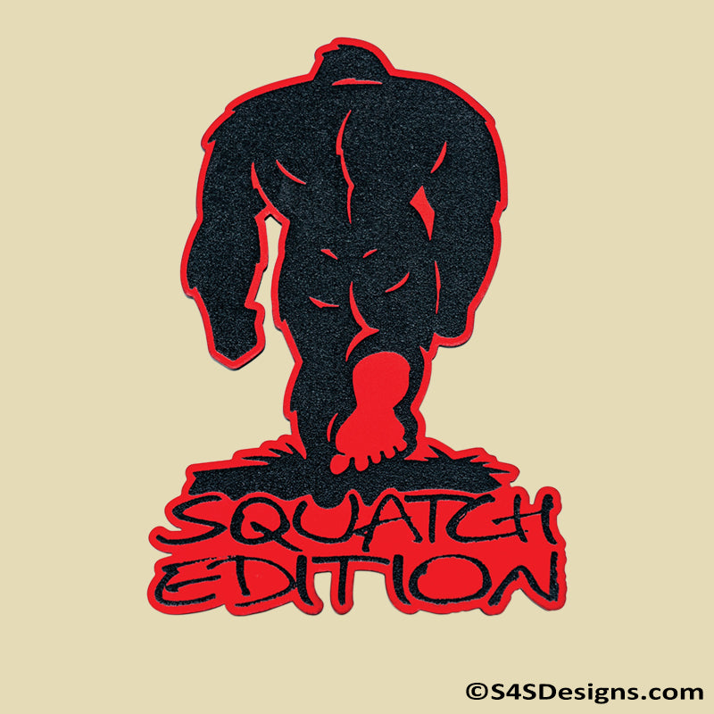 Bigfoot "Squatch Edition" Acrylic Badge Red/Black - S4S Designs