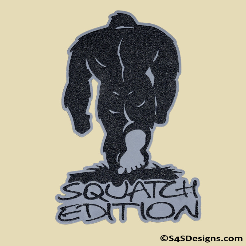 Bigfoot "Squatch Edition" Acrylic Badge Matte Grey/Black - S4S Designs
