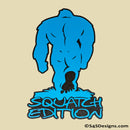 Bigfoot "Squatch Edition" Acrylic Badge V2 Matte Blue/Black - S4S Designs