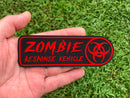 "Zombie Response Vehicle" Bio-Hazard Acrylic Badge Set Matte Red/Black - S4S Designs