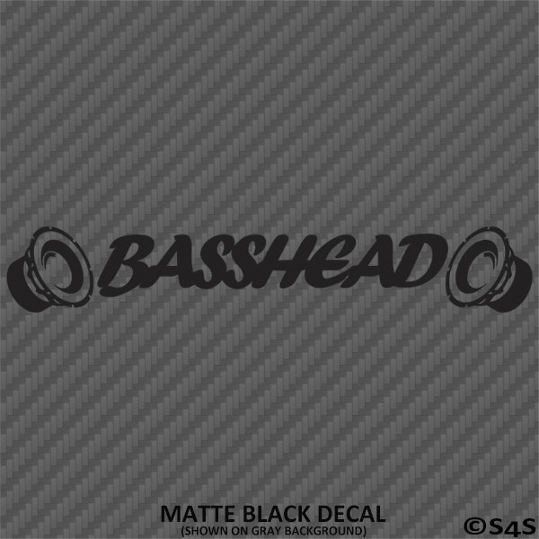 Bass Head Speaker Car Stereo Vinyl Decal Version 2