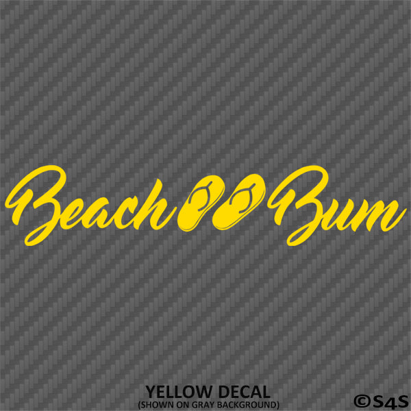 Beach Bum: Sandals Vinyl Decal