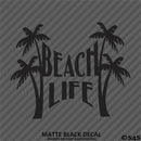 Beach Life Palm Trees Vinyl Decal