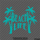 Beach Life Palm Trees Vinyl Decal