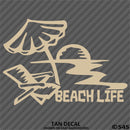Beach Life Vinyl Decal - S4S Designs