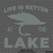 Life Is Better At The Lake Outdoors Fishing Vinyl Decal