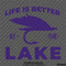 Life Is Better At The Lake Outdoors Fishing Vinyl Decal