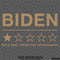 Biden One Star Review Funny Political Vinyl Decal