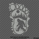Bigfoot Footprint Scene Vinyl Decal