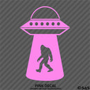 Bigfoot: UFO Abduction Vinyl Decal