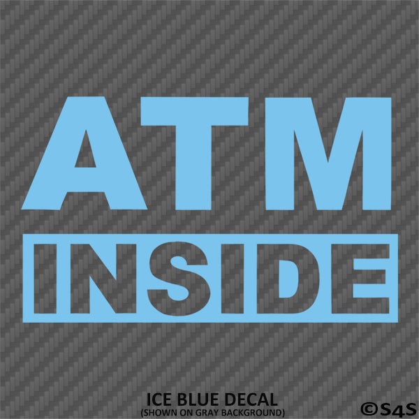 Business Decal: "ATM Inside" Vinyl Decal