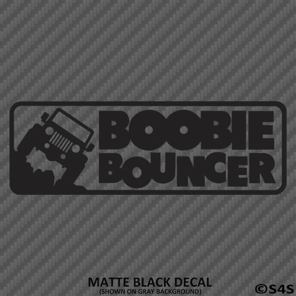 Jeep Boobie Bouncer Vinyl Decal Version 3 - S4S Designs